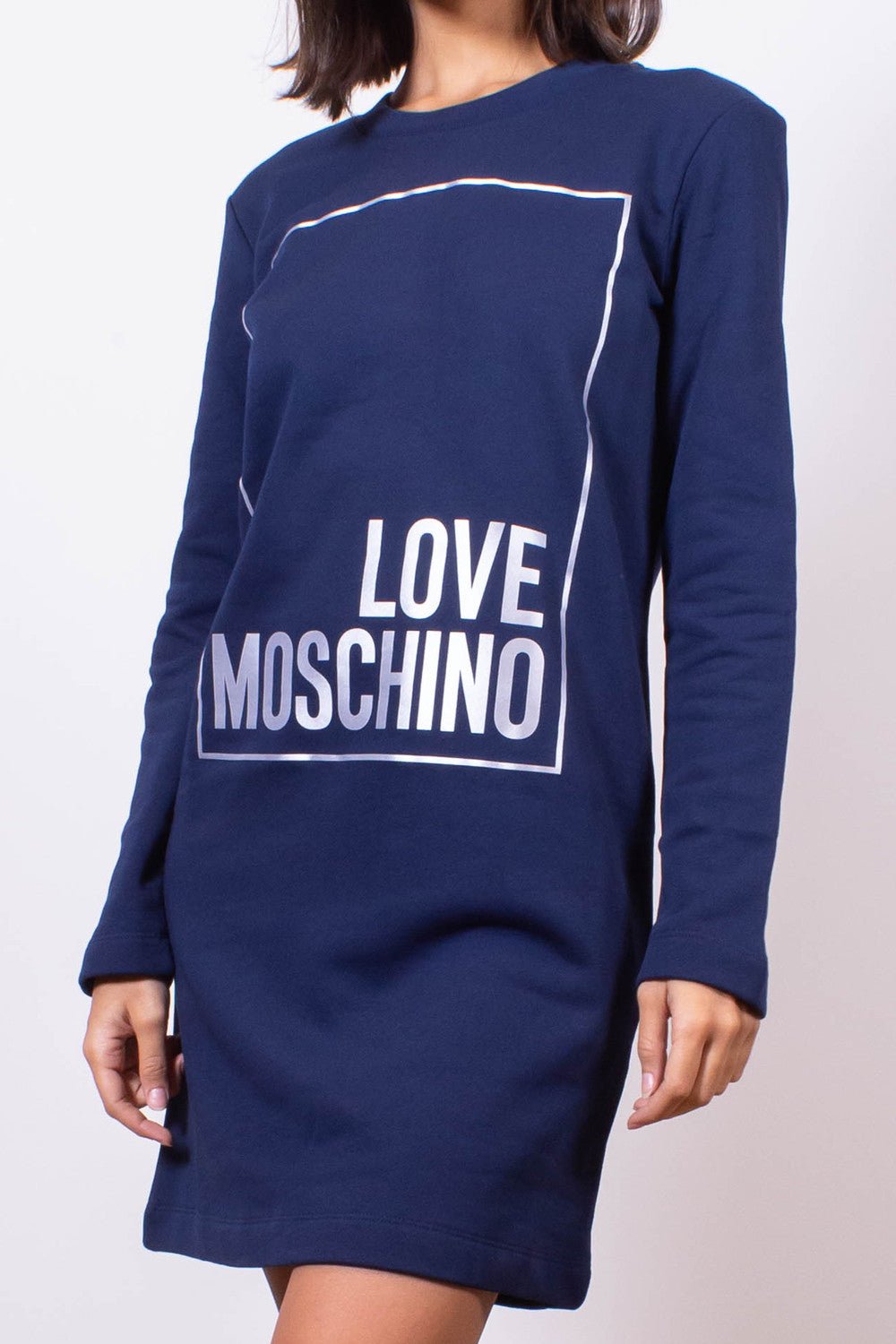 Love Moschino Blue Cotton Dress - Fizigo