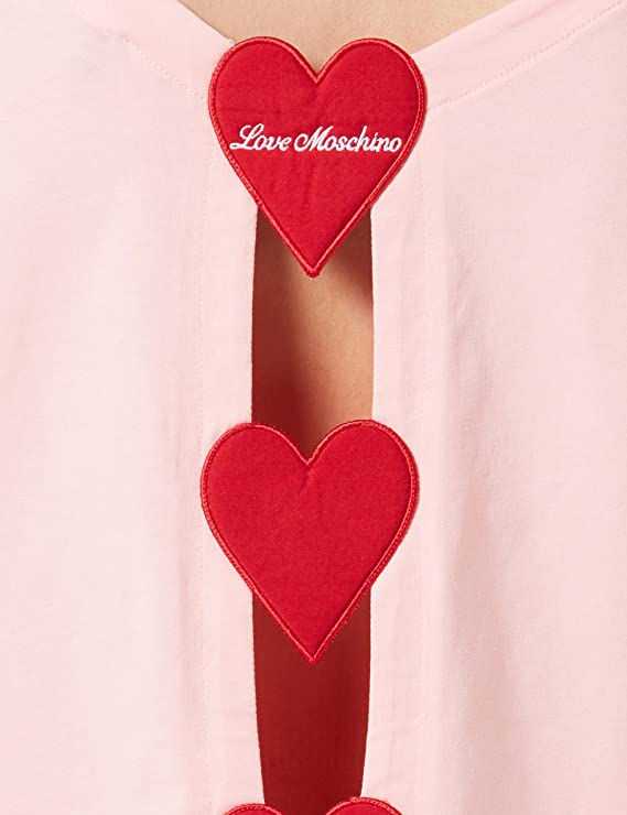 Love Moschino Pink Cotton Tops & T-Shirt - Fizigo