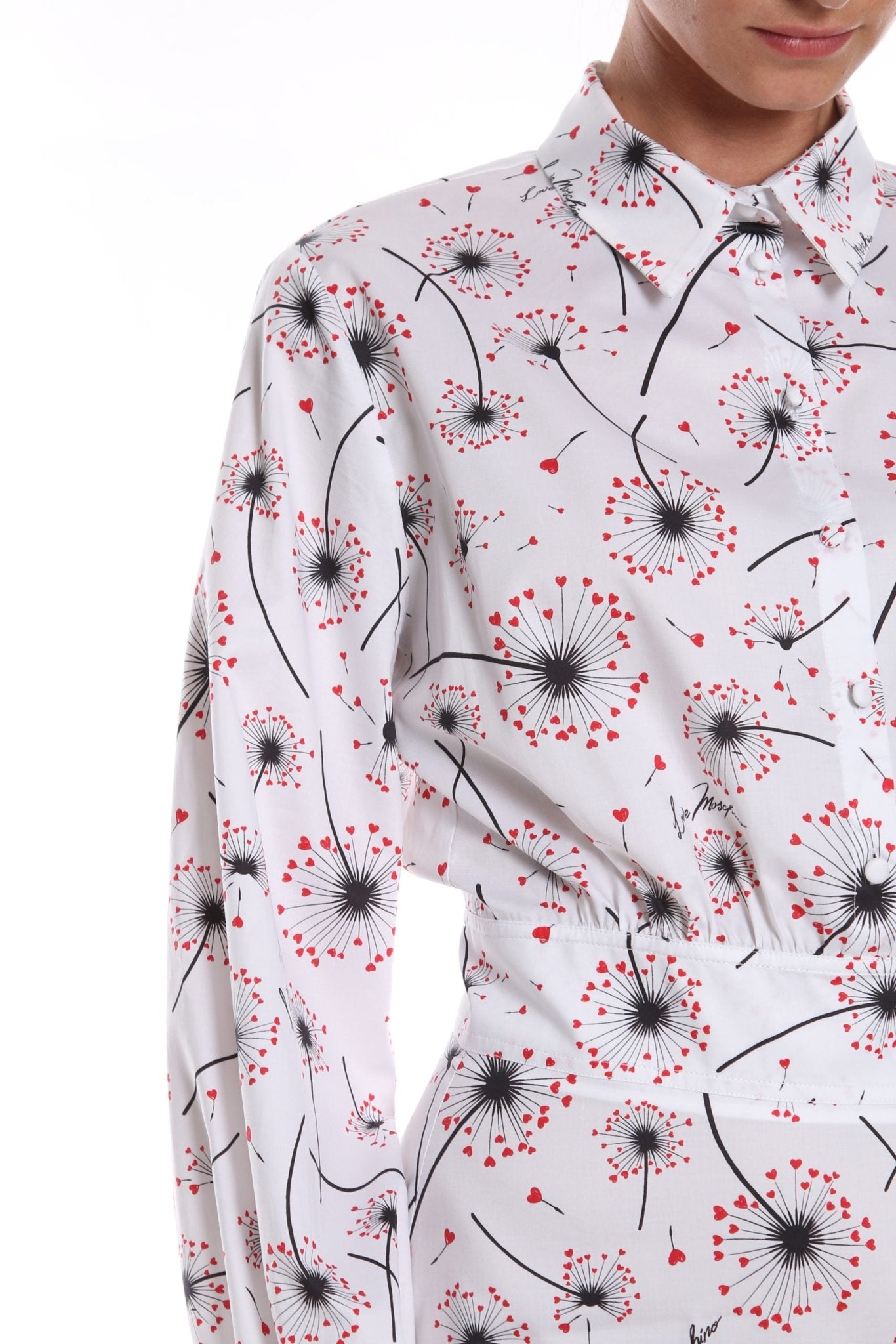 Love Moschino White Cotton Dress - Fizigo