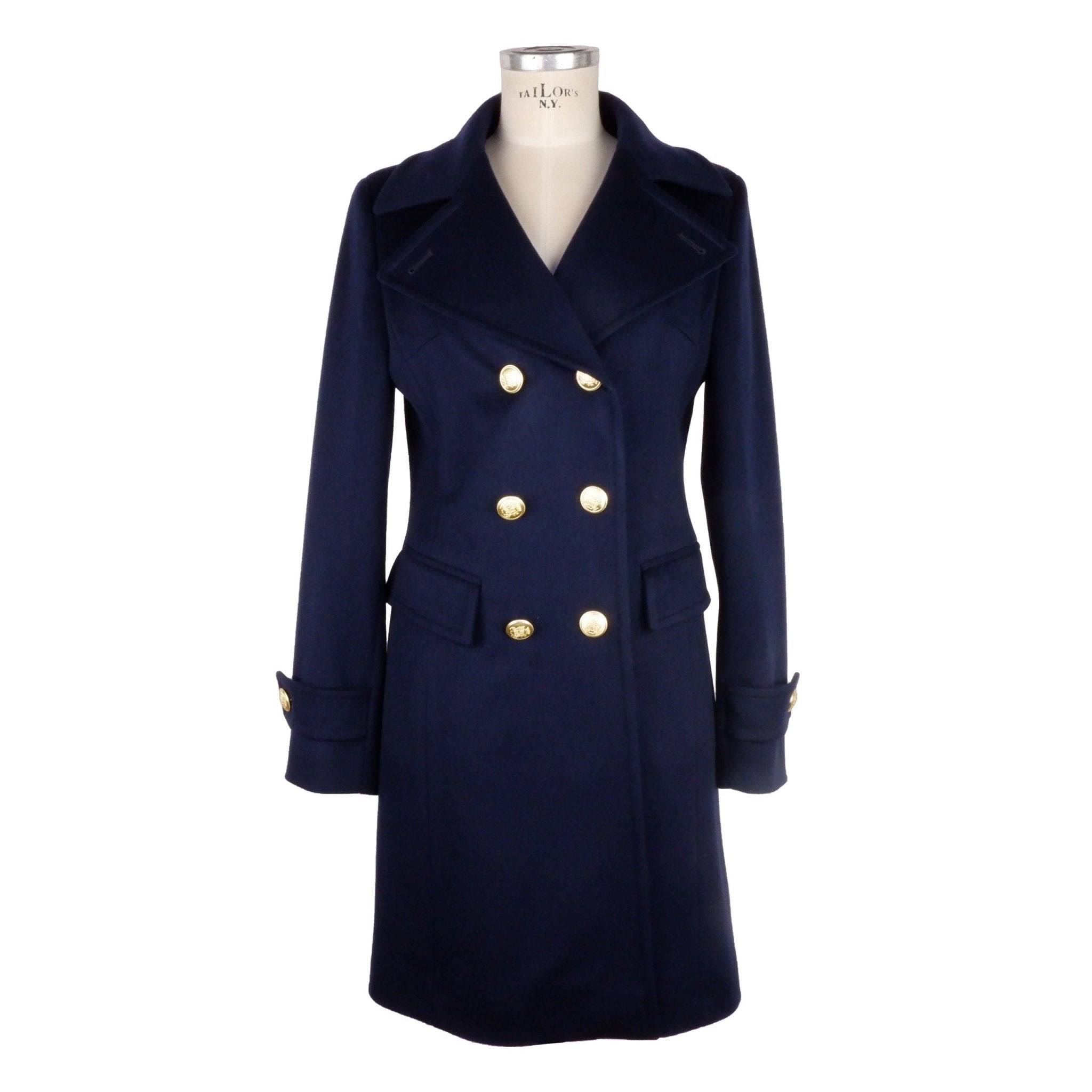 Made in Italy Blue Wool Jackets & Coat - Fizigo