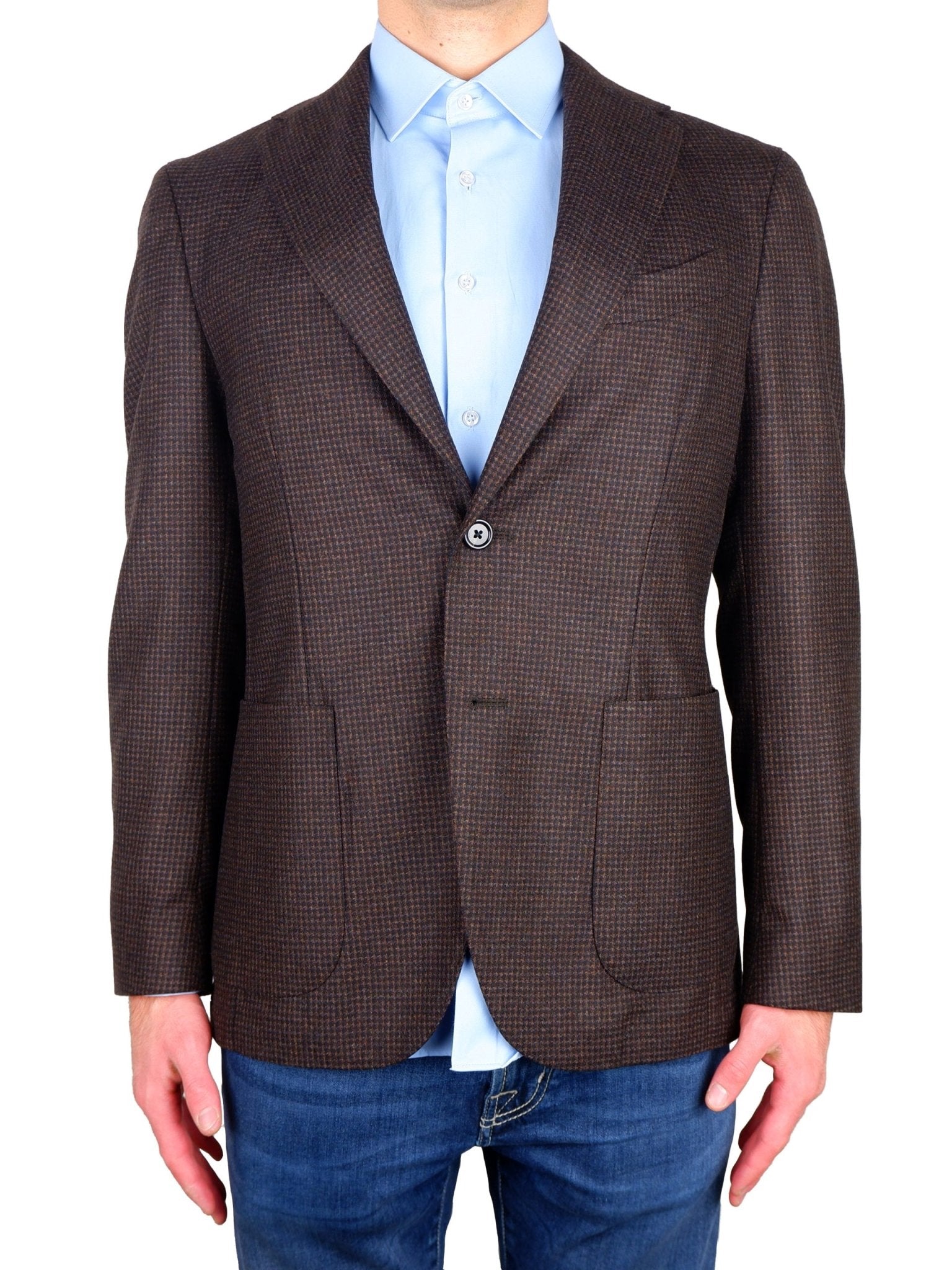 Made in Italy Brown Wool Blazer - Fizigo