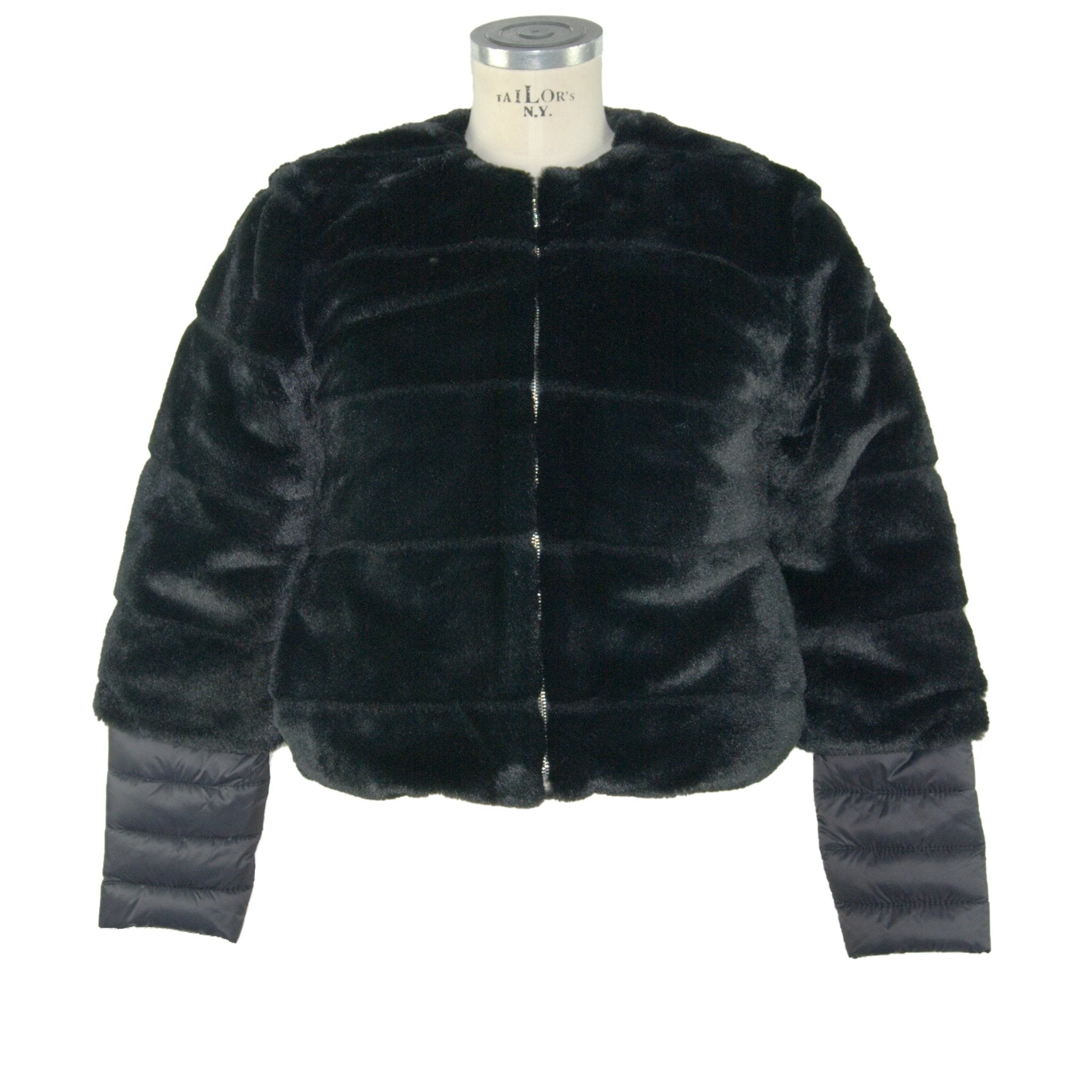 Maison Espin Black Polyester Jackets & Coat - Fizigo