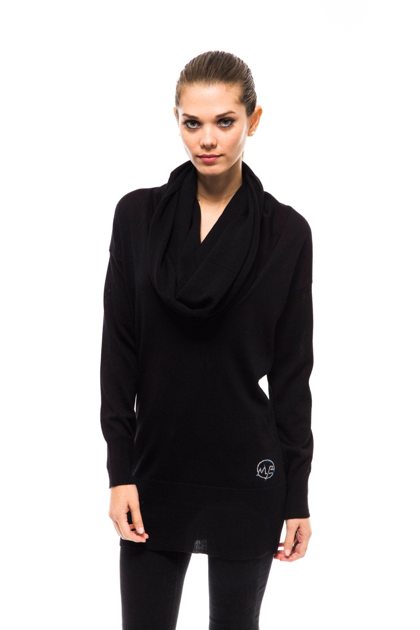 Montana Blu Black Wool Sweater - Fizigo