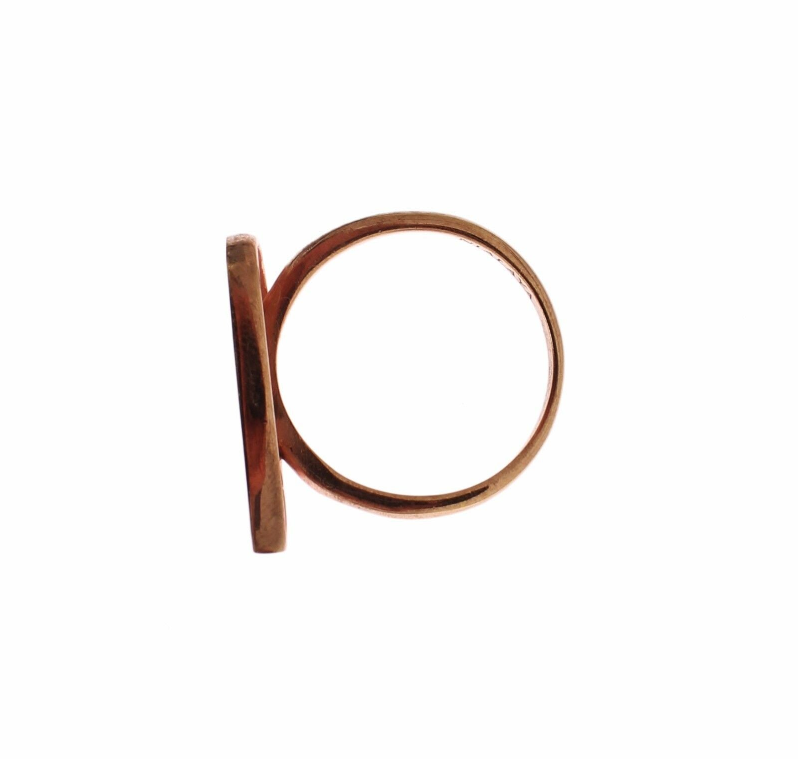 Nialaya Pink Gold 925 Silver Womens Clear CZ Ring - Fizigo