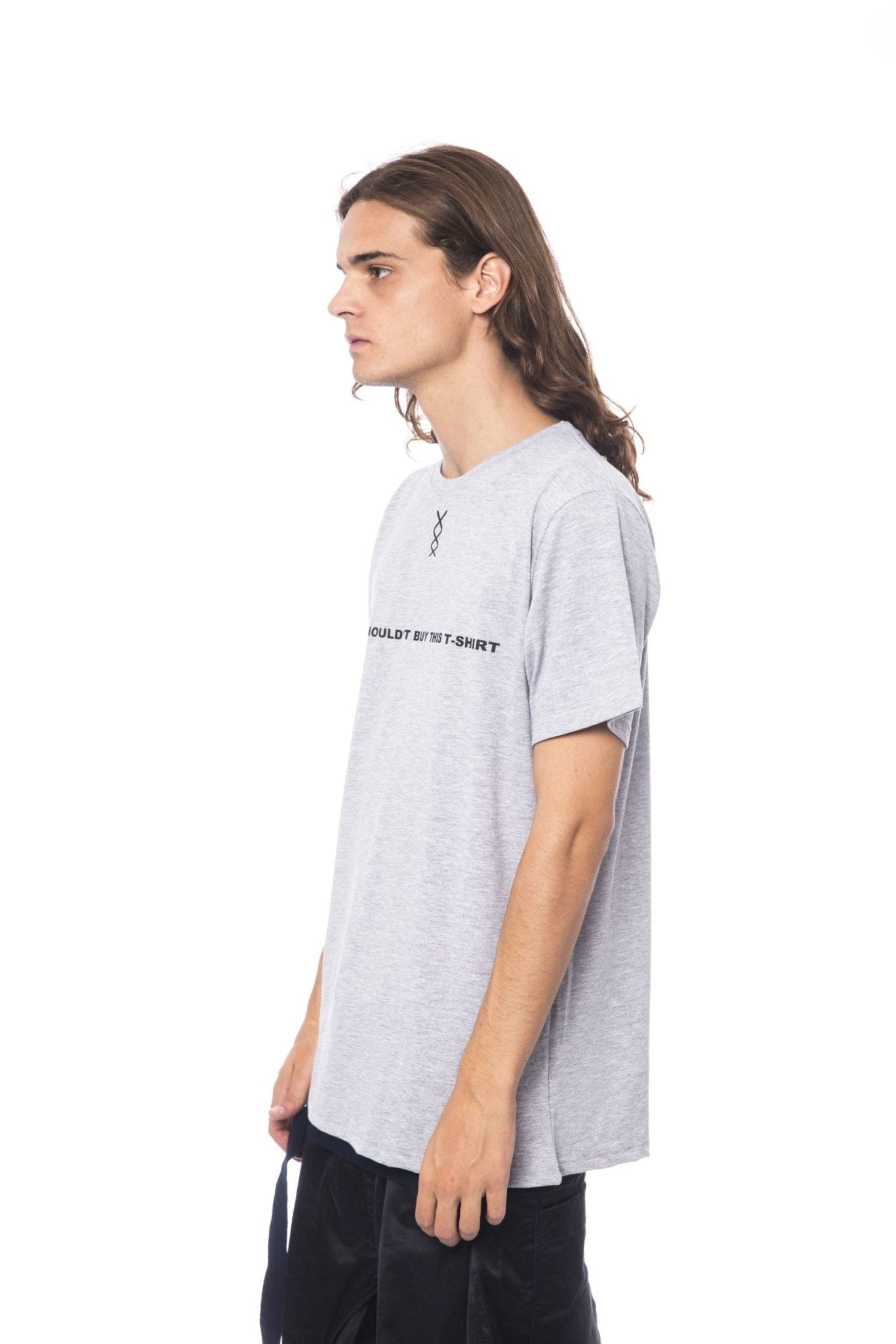 Nicolo Tonetto Gray Cotton T-Shirt - Fizigo