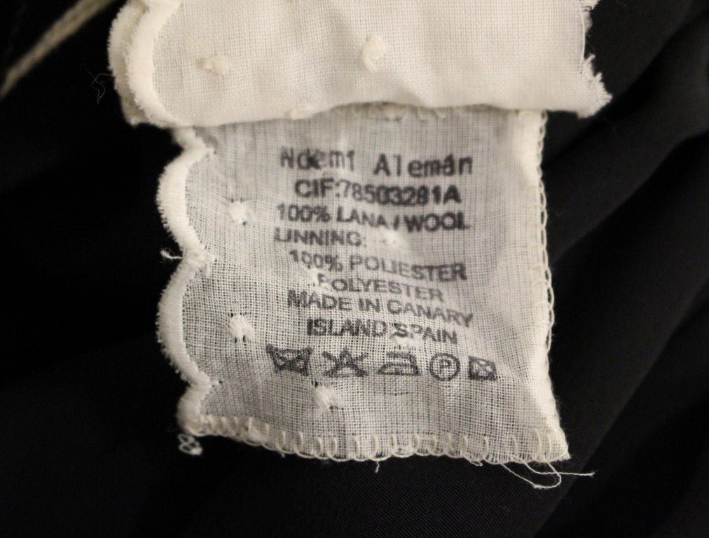 NOEMI ALEMÁN Gray Checkered Wool Shorts Skirt - Fizigo