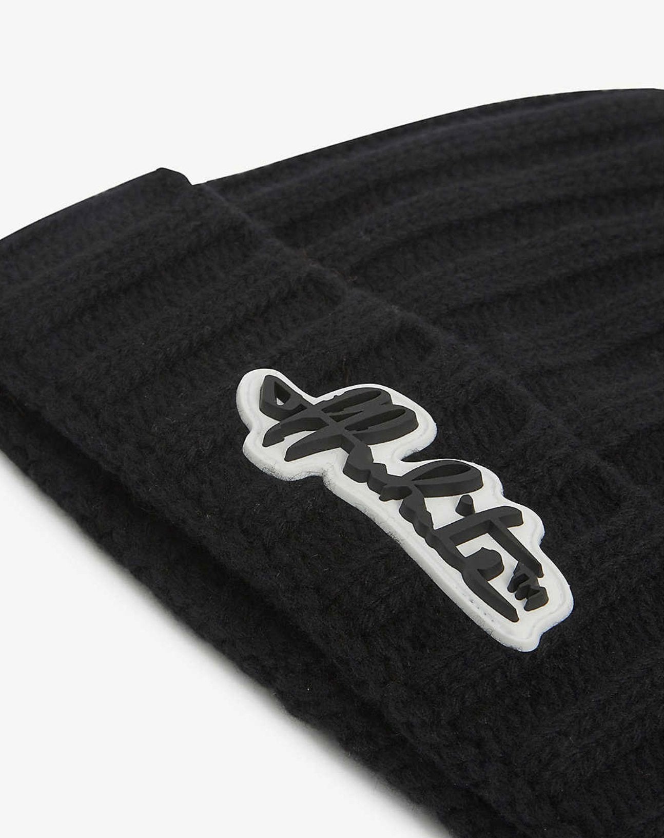 Off-White Black Wool Hat - Fizigo