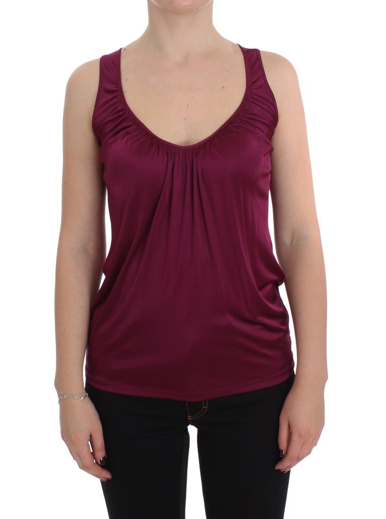 PLEIN SUD Purple Sleeveless Top Blouse - Fizigo