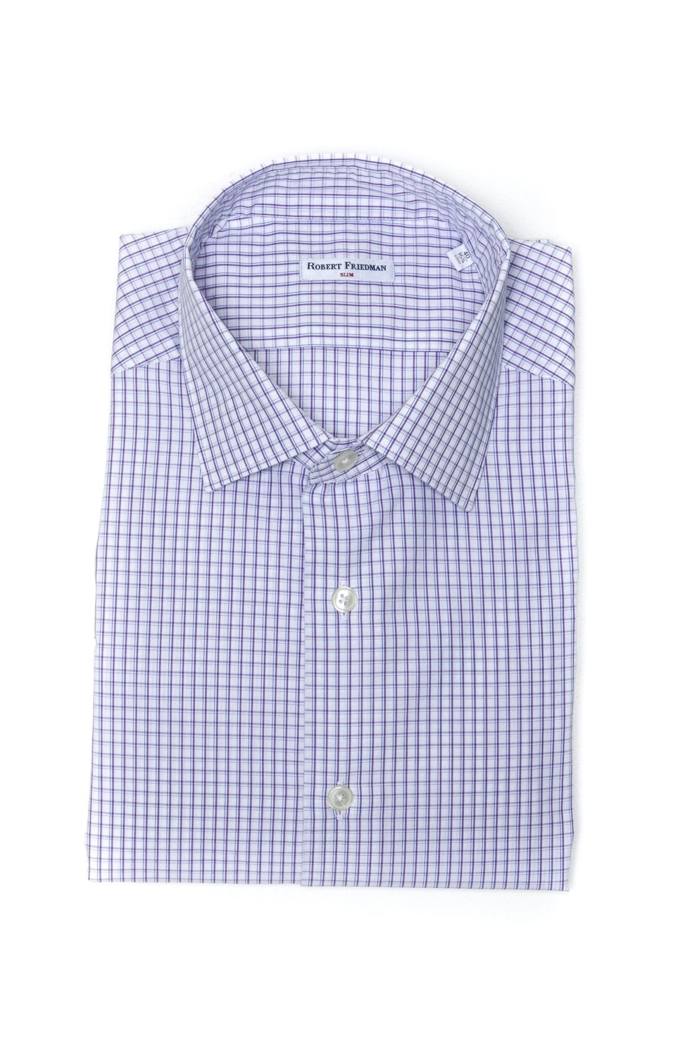 Robert Friedman Burgundy Cotton Shirt - Fizigo