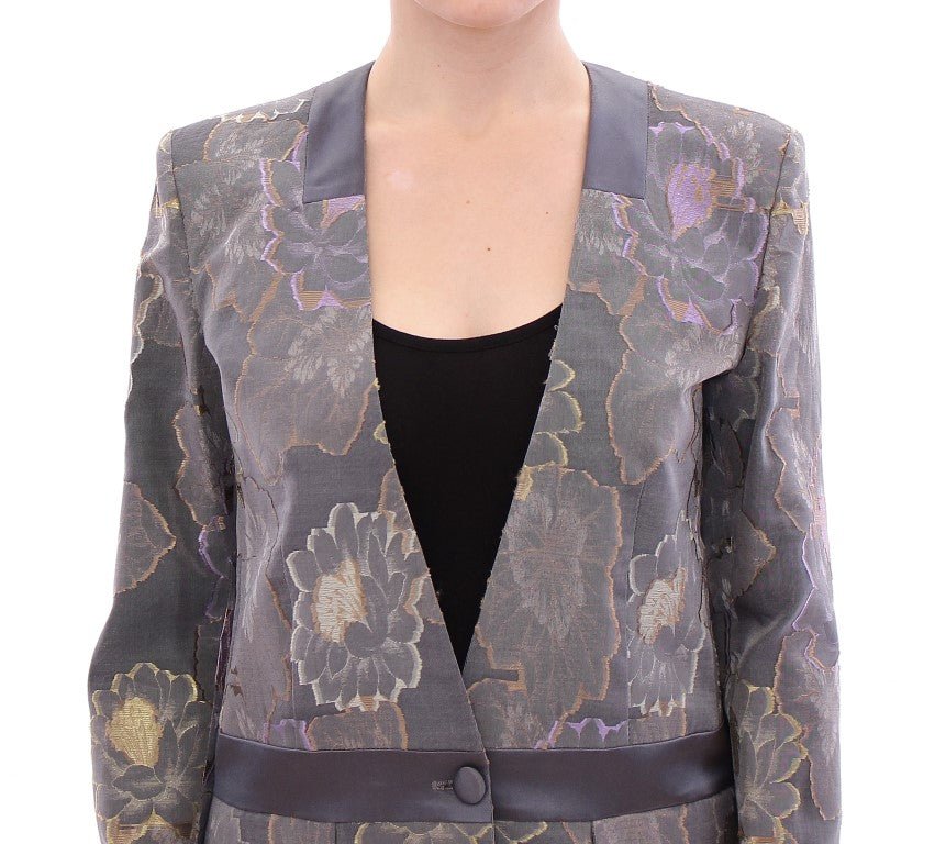 Roberto Fragata Multicolor Silk Floral Cotton Blazer - Fizigo