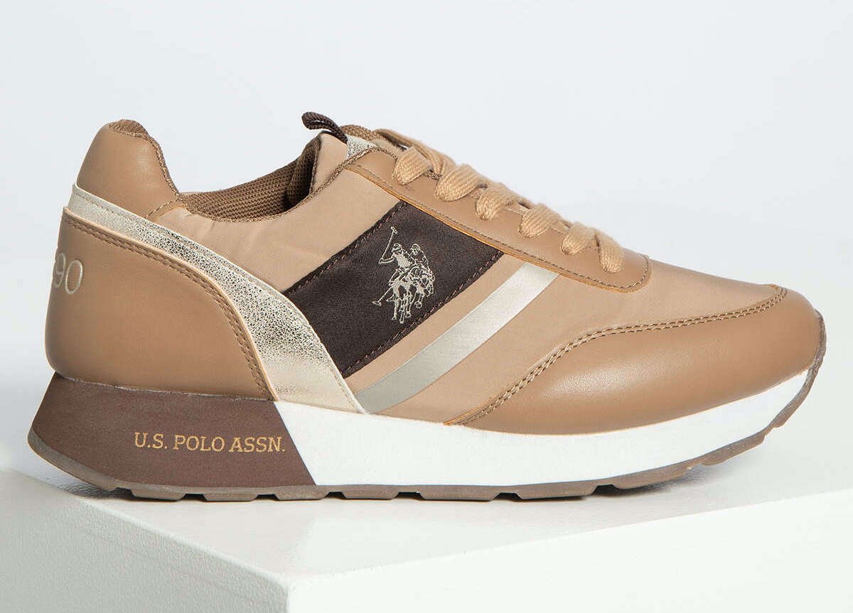 U.S. POLO ASSN. Beige Eco Fabric Sneaker - Fizigo