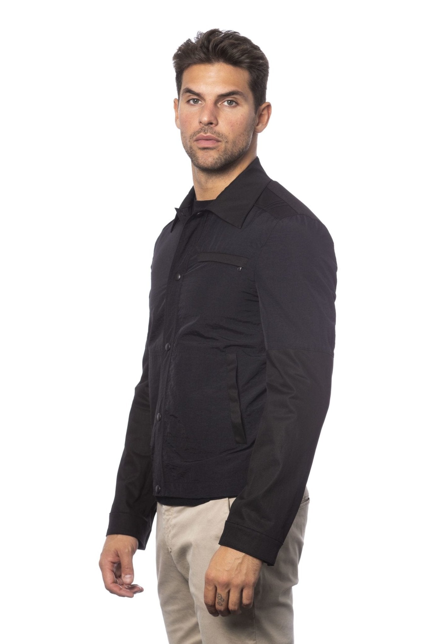 Verri Black Cotton Jacket - Fizigo